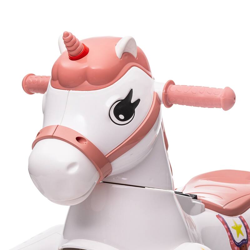 Unicorn stroller,Electric Toy Bike with Training Wheels for Kids 3-6