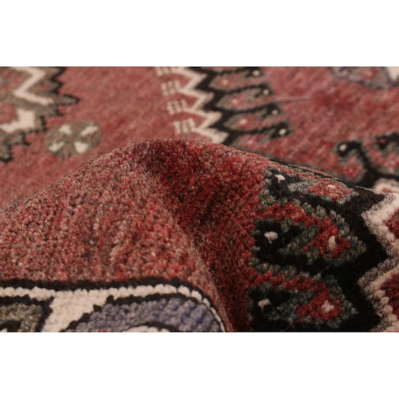 ECARPETGALLERY Hand-knotted Konya Anatolian Dark Red Wool Rug - 3'5 x 9'9