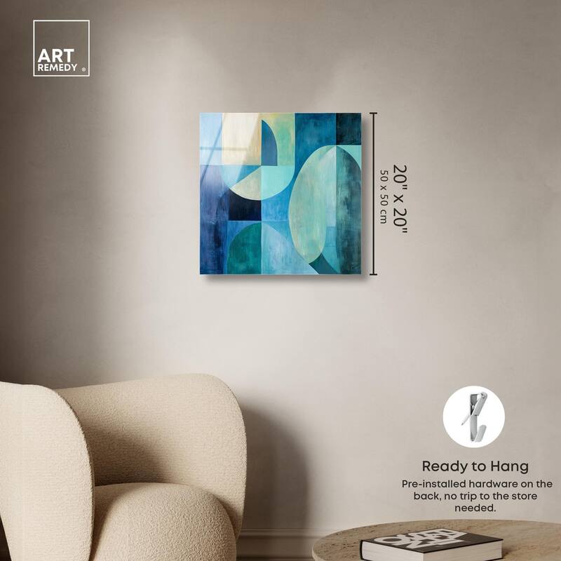 Color Blocks II Acrylic by Art Remedy, Ready to Hang