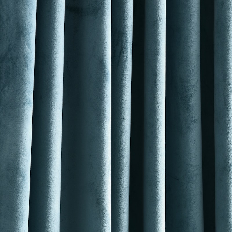 Lush Decor Prima Velvet Solid Light Filtering Back Tab Rod Pocket Window Curtain Panels Set
