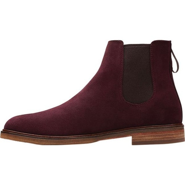 maroon chelsea boots