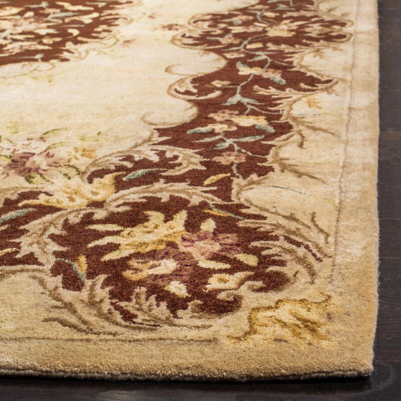 SAFAVIEH Handmade Bergama Achsah Oriental Hand-spun Wool Rug
