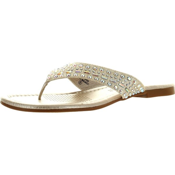sandals with bling on them