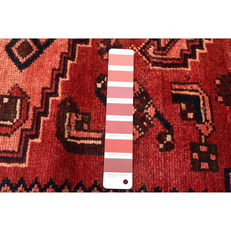 ECARPETGALLERY Hand-knotted Anatolian Vintage Red Wool Rug - 3'0 x 10'10