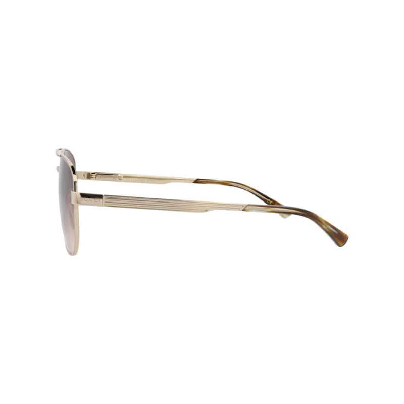 Gucci Aviator-Frame Metal Sunglasses