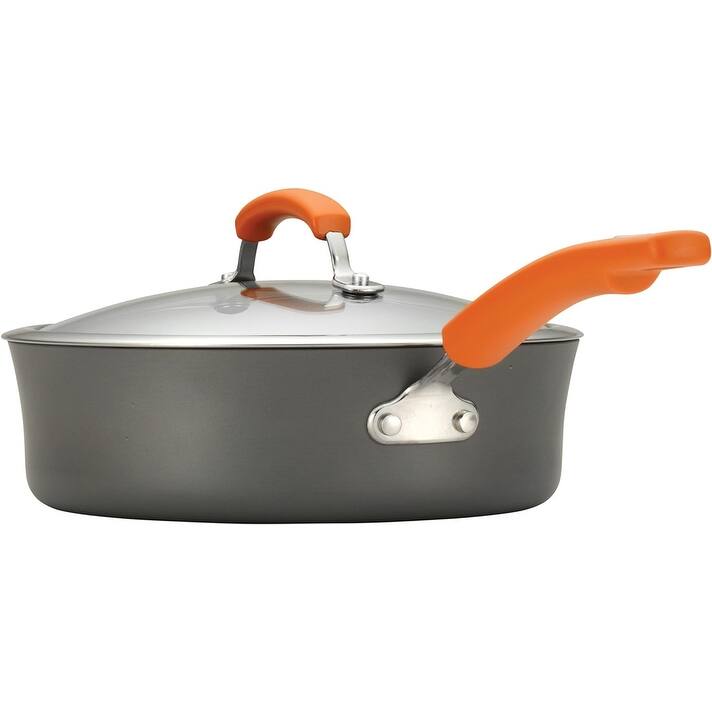 Brights HardAnodized Nonstick Cookware Set, 14Piece Pot and Pan Set