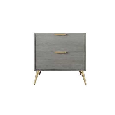 CraftPorch Contemporary 2-Drawers Wooden Nightstand