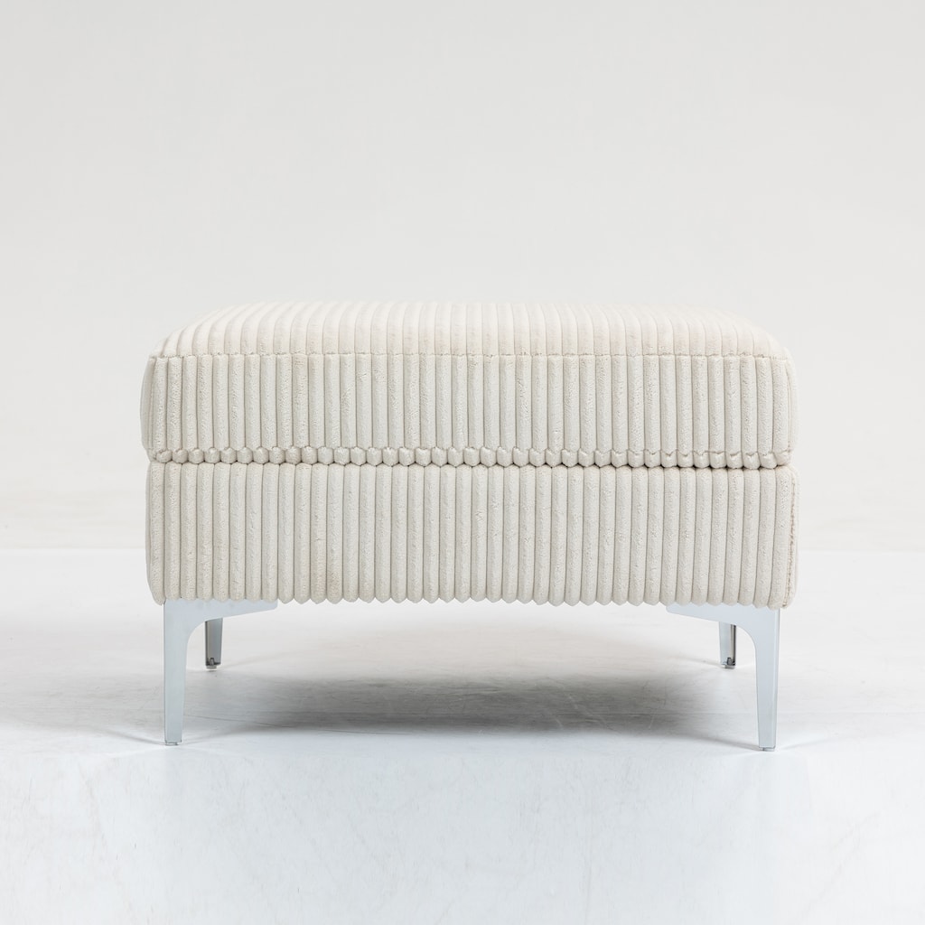 Modular Sectional Sofa Square Ottoman Module,Storage Ottoman Footrest
