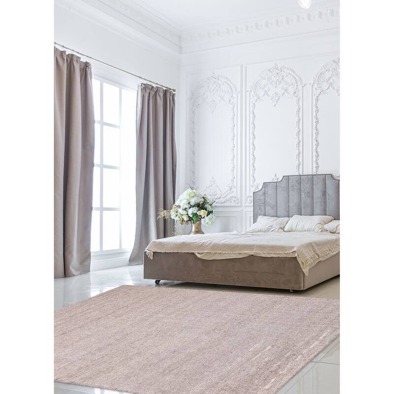 ECARPETGALLERY Hand-knotted Tangier Grey Wool Rug - 8'4 x 10'1