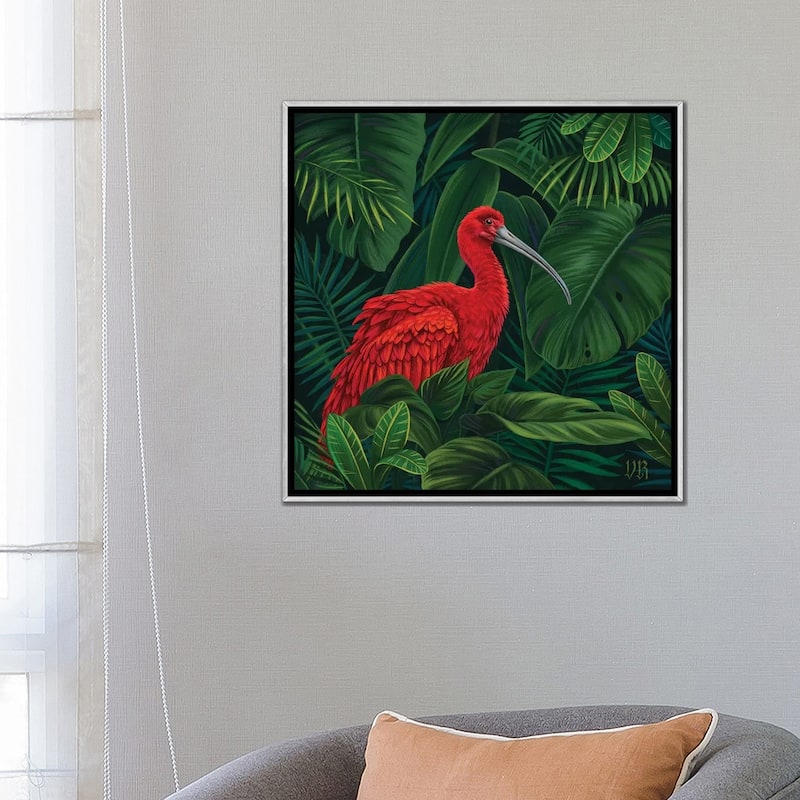 iCanvas "Scarlet Ibis" by Vasilisa Romanenko Framed