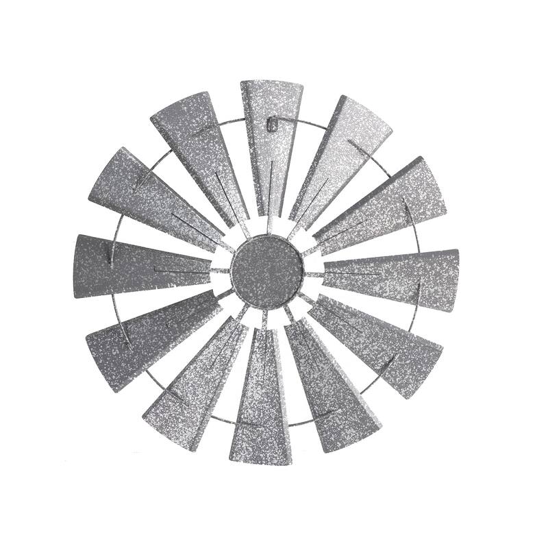 Glitzhome Farmhouse Rustic Wind Spinner Wall Decor