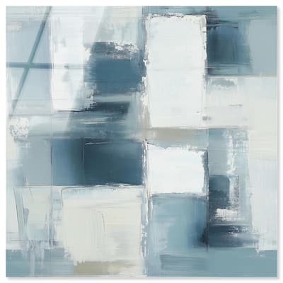 Deconstructed Blue I Acrylic by Art Remedy, Ready to Hang