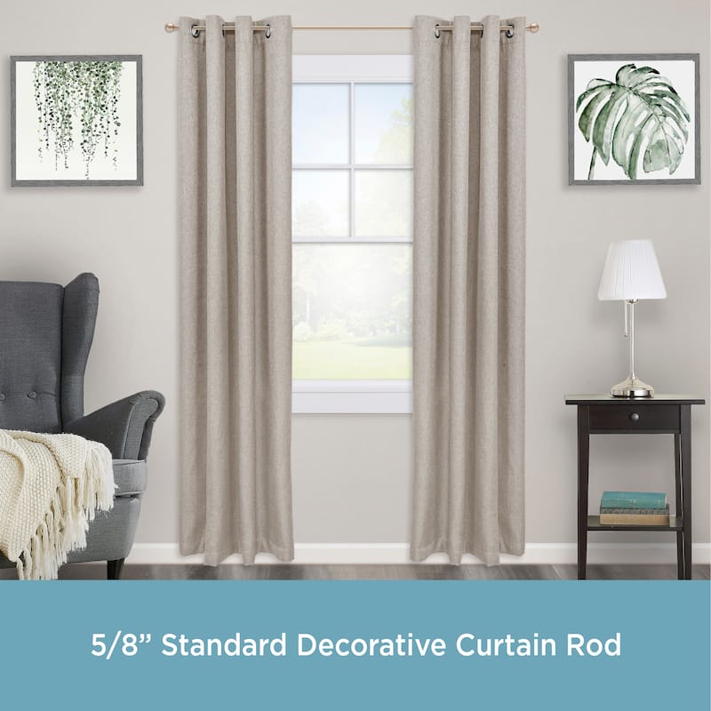Kenney® Alanis 5/8" Standard Decorative Window Curtain Rod