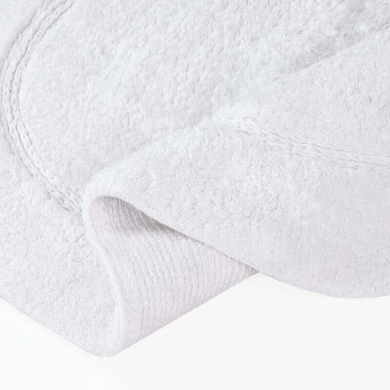 Superior Cotton Non-slip Oval Bath Rug - (Set of 2)