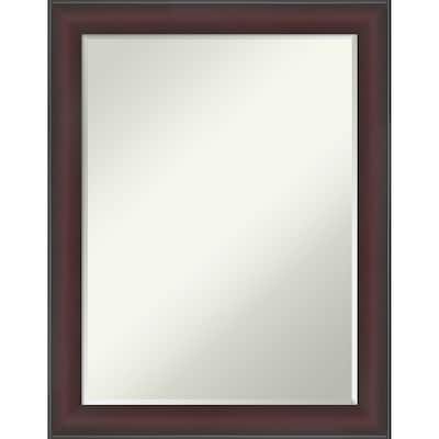 Grand Narrow Half-Inch-Bevel Framed Bathroom Vanity Wall Mirror