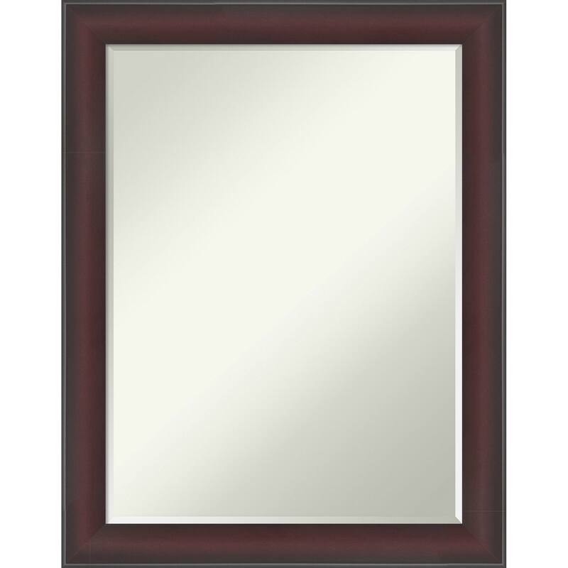 Grand Narrow Half-Inch-Bevel Framed Wall Mirror