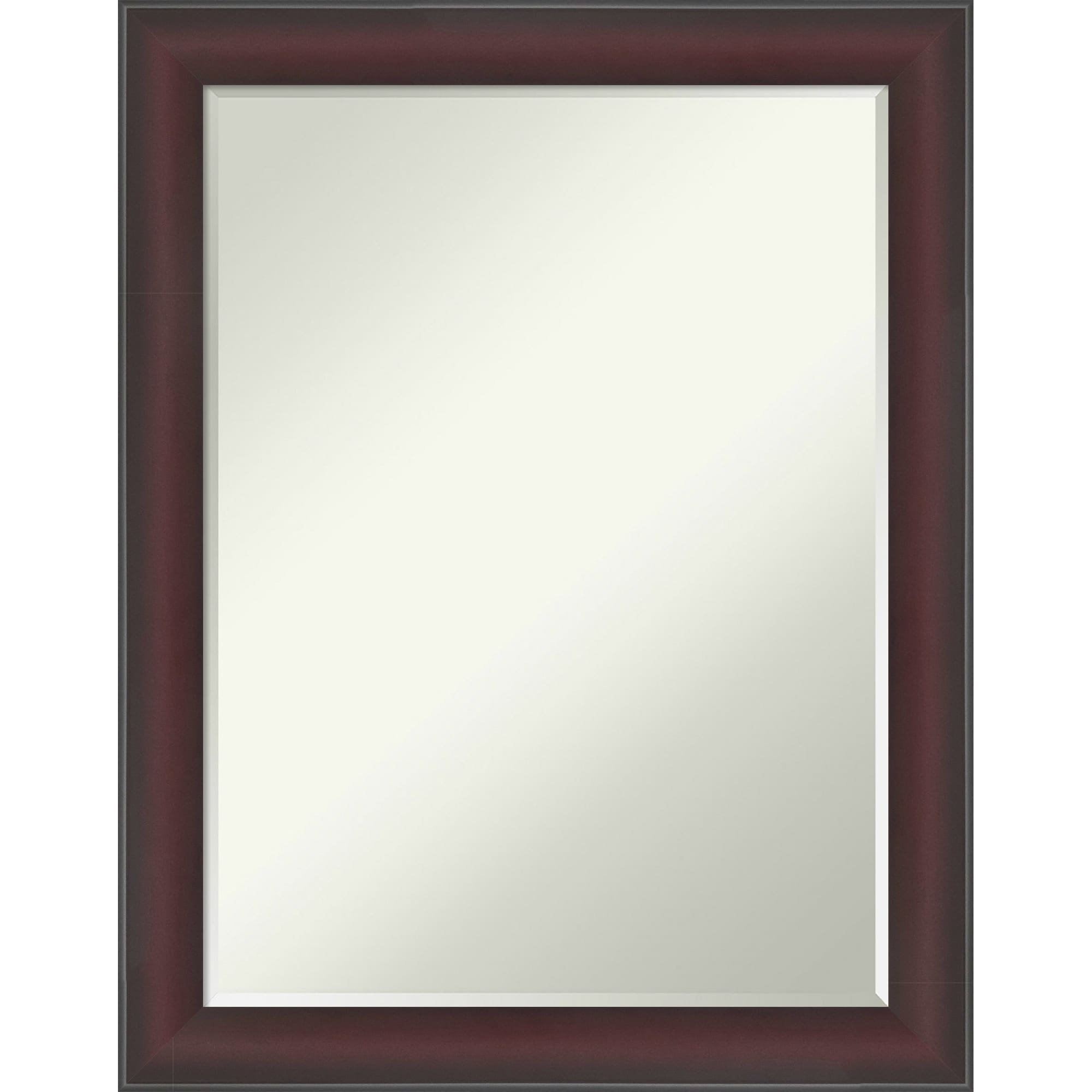 Grand Narrow Half-Inch-Bevel Framed Wall Mirror