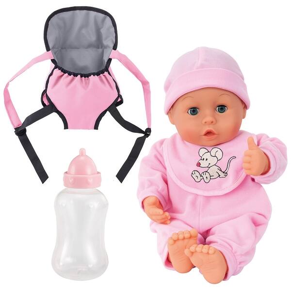 slide 2 of 5, Bayer: My First: Words Baby Doll Carrier Set