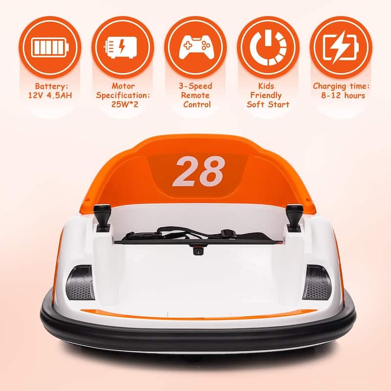 12V Kids Ride On Bumper Car Toddlers Electric Bumping Car