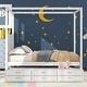 preview thumbnail 19 of 32, Queen Size Canopy Platform Bed with Twin Size Trundle, 3-Storage Drawers, and Sturdy Pinewood Frame, Space-Saving Design, Grey