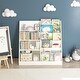 preview thumbnail 11 of 12, Kids Bookshelf and Toy Storage Organizer in Kids Room Playroom Nursery for Kids, Children, Toddlers - White