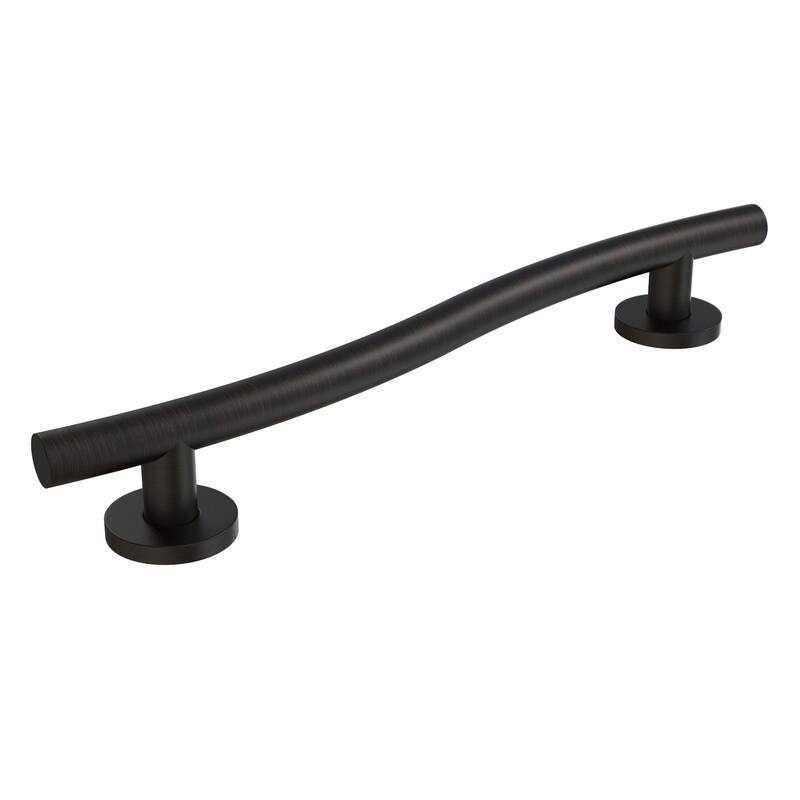 Keeney Wave Designer Grab Bar 1.25 Dia x 16 in., Oil Rubbed Bronze