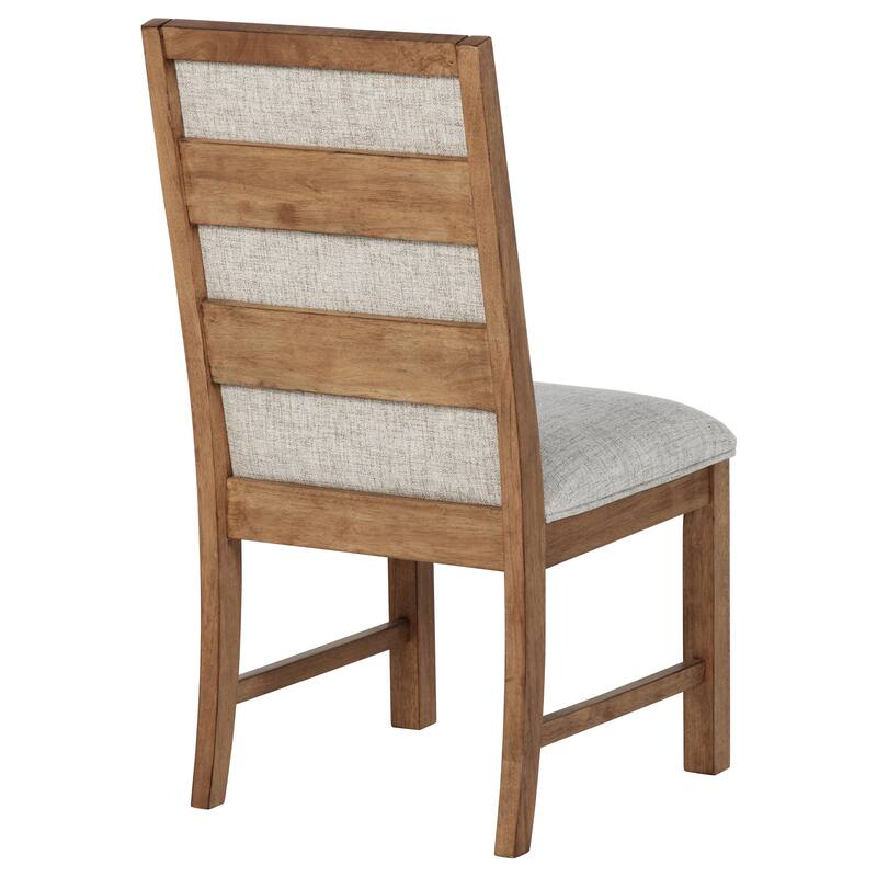 Survista Natural Brown Upholstered Dining Side Chair (Set of 2)