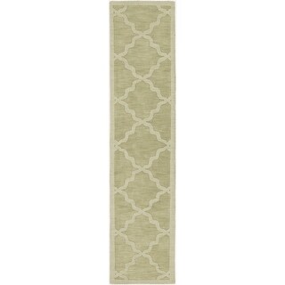 Hand-Tufted Amy Tone-on-Tone Lattice Wool Rug