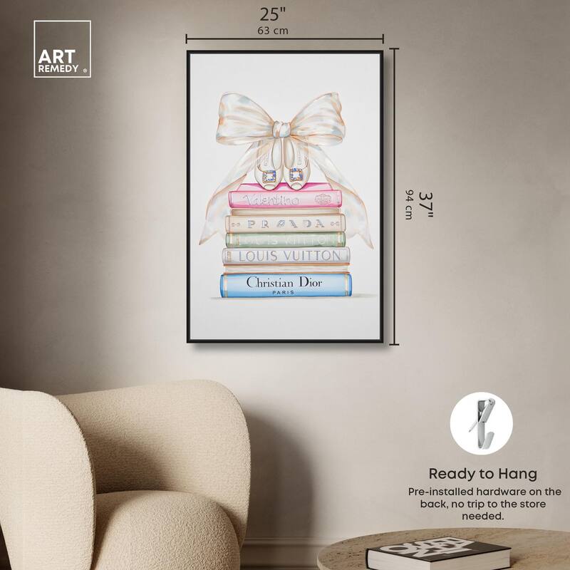 Heel and Luxury Books I Canvas by Art Remedy