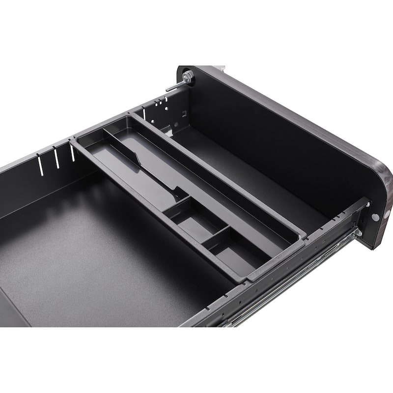 Modern Mobile File Cabinet, Minimalist Style Multifunctional Storage Cabinet with 3 Drawers and Lock, for Home Office, Black