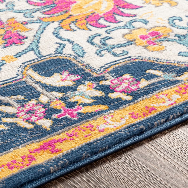 Livabliss Vintage Floransa Medallion Area Rug