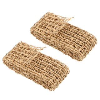PATIKIL Burlap Fabric Ribbon 2.36 Inch Wide 5.47 Yards Green Green Burlap Fabric Ribbon - 2.36 Inch Wide X 5.47 Yards Wired Jute Craft Roll DIY Decoration Ribbon