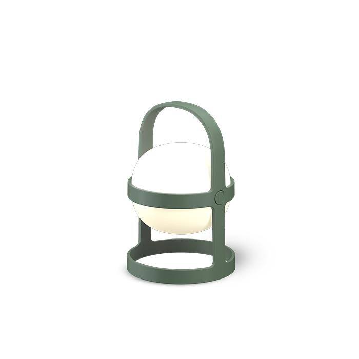 Soft Spot Solar Circular Lantern, Pine Green
