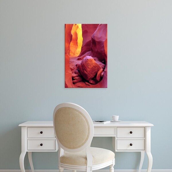 Easy Art Prints Michel Hersen's 'Light Reflections In Secret Canyon' Premium Canvas Art
