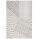 preview thumbnail 12 of 17, SAFAVIEH Pyramid Galatea Modern Geometric Rug 6'7" Square - Ivory/Grey - Square