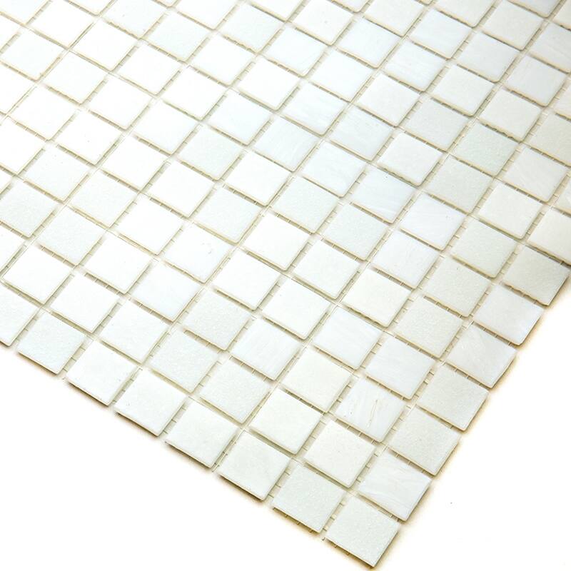 Apollo tile 12" x 12" Mingles Glossy Pearl White Glass Tile (20 sq ft/case) - 20 Pack