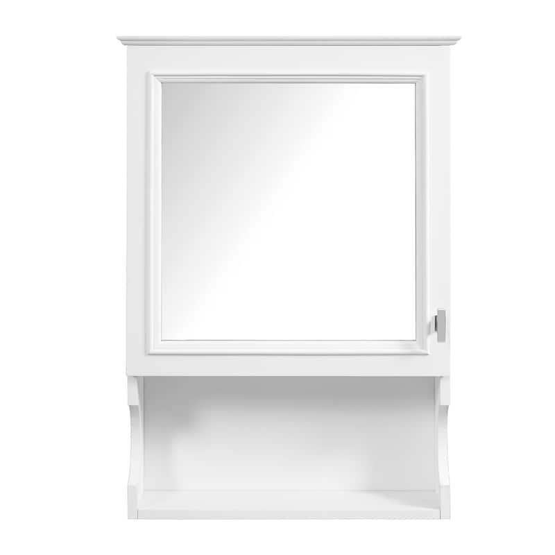 20''Wall Mounted Bathroom Storage Cabinet with Mirror,Wall Mounted Home Storage with Door,Mirrored Wall Medicine Cabinet