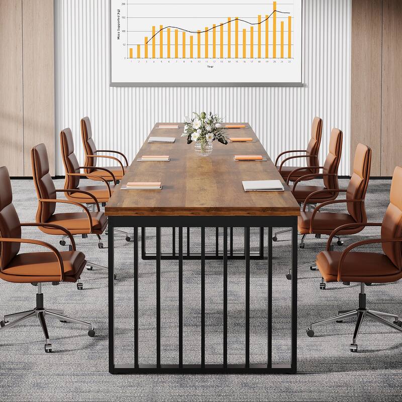 6.5 ft Conference Table, Small Conference Room Table - 2-pieces
