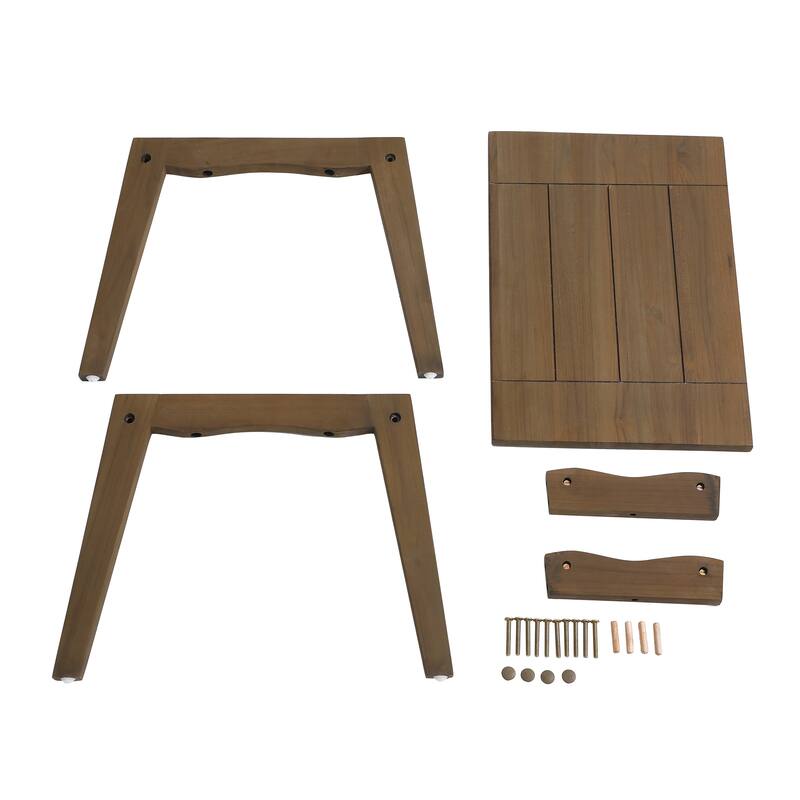 Rectangular Teak Outdoor Coffee Table for Patio