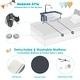 preview thumbnail 7 of 8, Gymax Portable Baby Bed Side Crib Height Adjustable W/ Music Box & - See Details