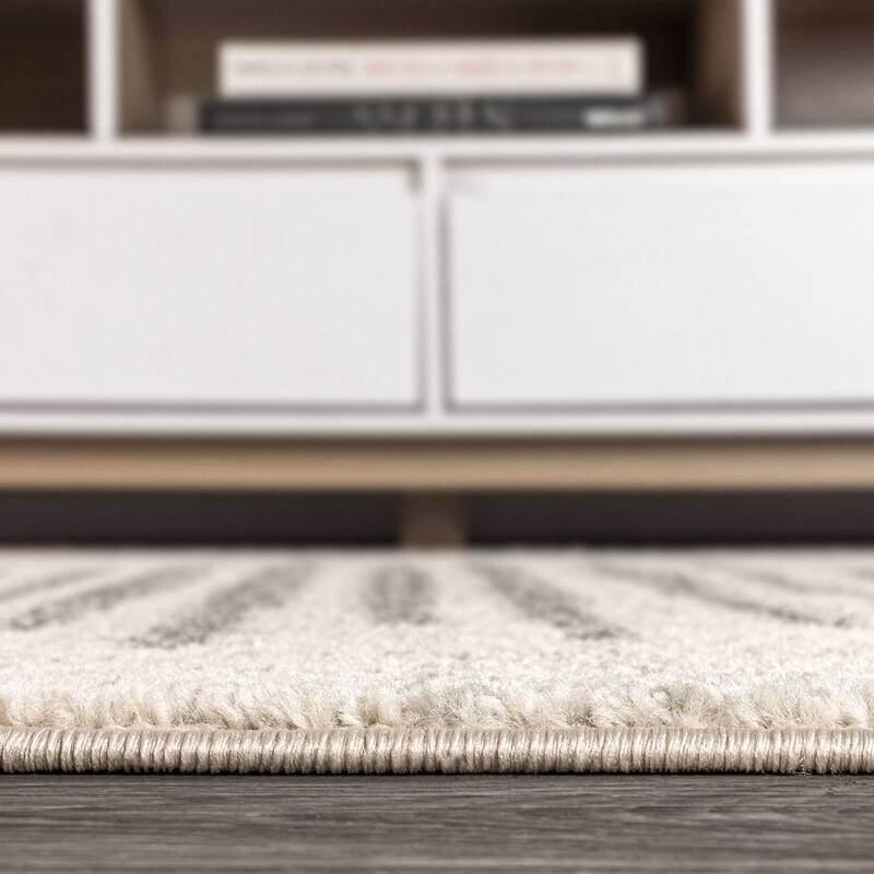 JONATHAN Y Aisha Berber Stripe Geometric Area Rug