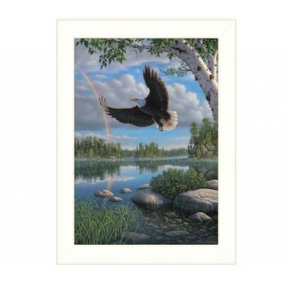On Eagles Wings 2 White Framed Print Wall Art - Bed Bath & Beyond ...