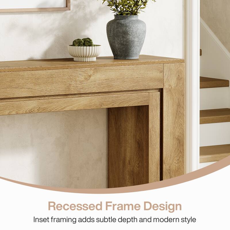 41.3-Inch Entryway Table, Rectangular Console Table, Modern Hallway Accent Table