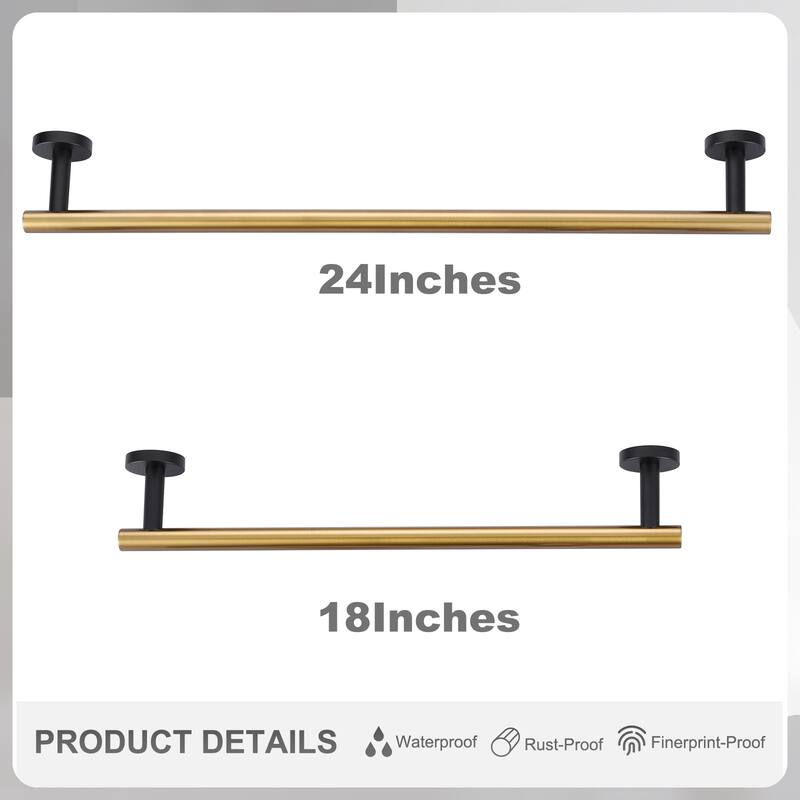 WOWOW 6-Piece Bath Hardware Set with Mounting Hardware