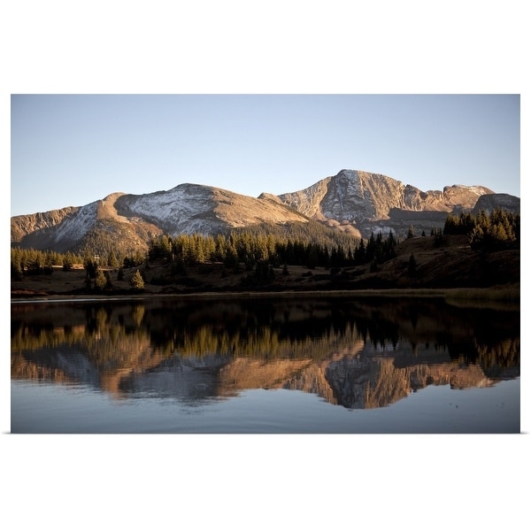 "The Rocky Mountains are reflected in Molas Lake near Silverton, CO" Poster Print