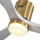preview thumbnail 13 of 75, Sofucor 42/52 Inch Low Profile Flush Mount Ceiling Fan with Light,Remote Control,Solid wood/ABS Blades,Reversible Quiet DC Motor