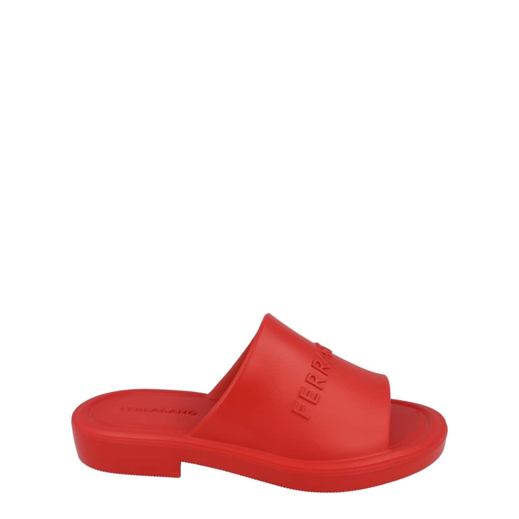Ferragamo Giuneva Logo Embossed Sandals