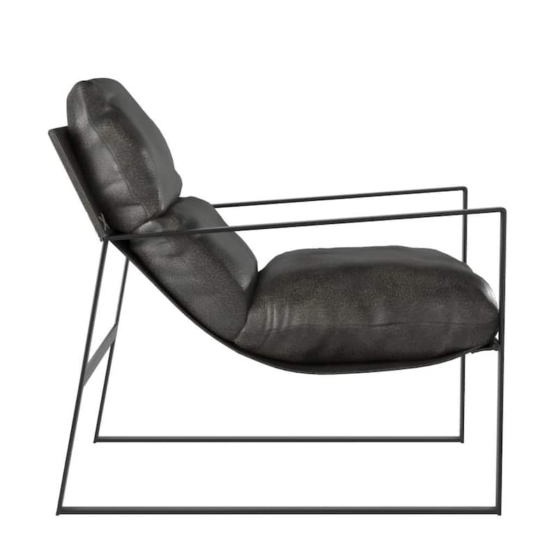 Cortney's Collection Varick Faux Leather Accent Chair