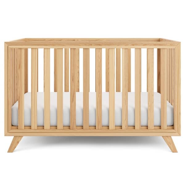 slide 2 of 8, Baby Crib for 0 to 3 Years by Comfy Cubs Natural Wood