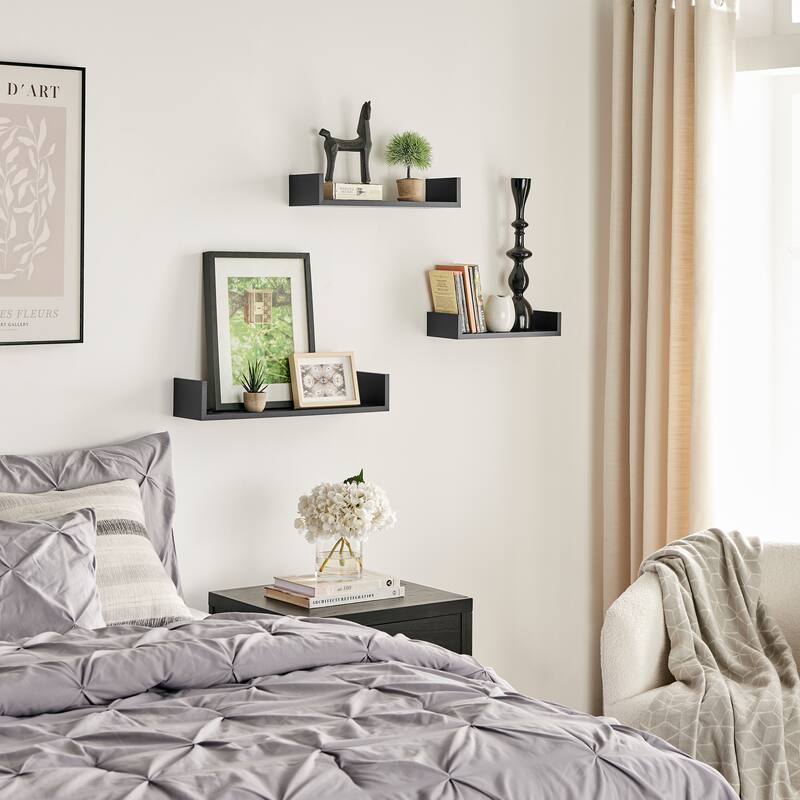 Danya B. Aalto U-Shaped Floating Wall Shelves - Set of 3